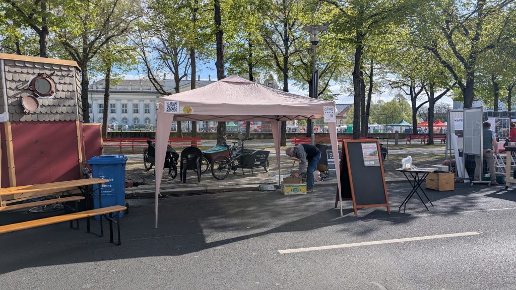 Aufbau am Tag der Erde